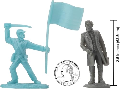 Miniatura 3 de BMC Civil War Plastic Army Men - 32 figuras de soldado de la batalla de Petersburgo