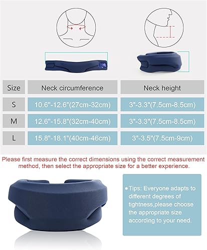 Miniatura 5 de Soporte de cuello para dormir  Alivio del cuello cervical para el dolor de cuello y soporte de cuello, envolturas de espuma suave que mantienen las