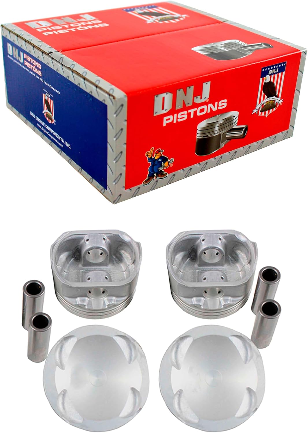 DNJ P425.20 Oversize Piston Set for 1993-2003 Ford, Mazda 626, MX-6, Probe 2.0L L4 16V DOHC 1989cc