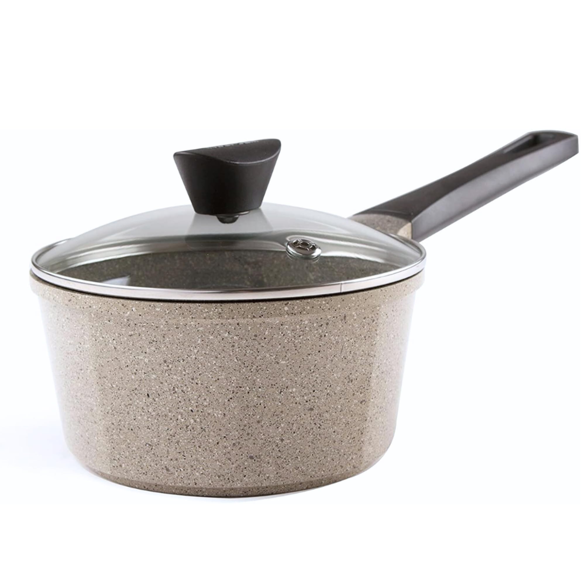 Venn 2QT Saucepan with Lid – 7" Ceramic Coated Sauce Pot for Milk, Melting, Boiling, and Warming, Healthy Cooking Cookware with Stay-Cool Handle, Dishwasher Safe, Made in Korea