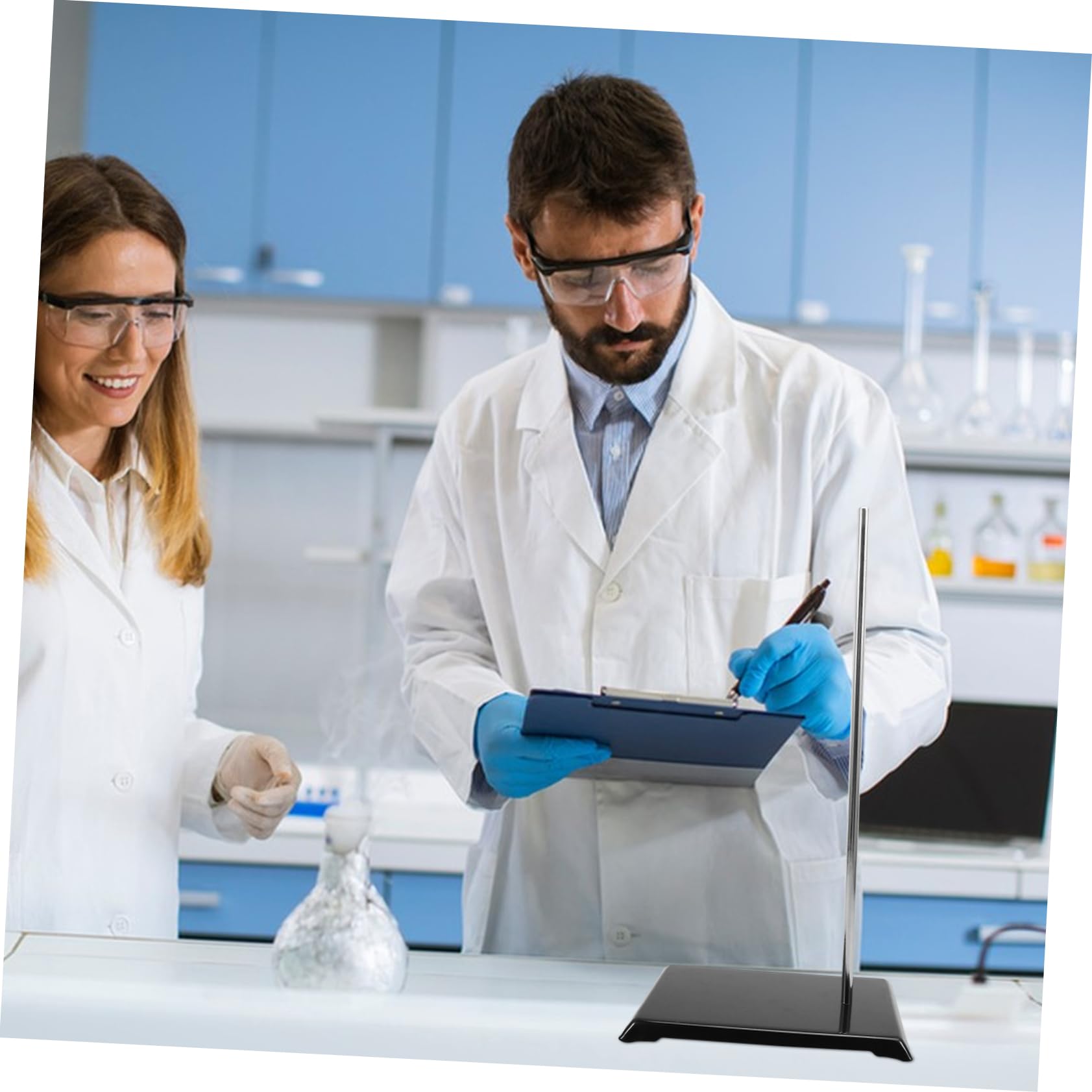 Support de Table de Laboratoire en Fer Noir, D’équipement pour Chimie