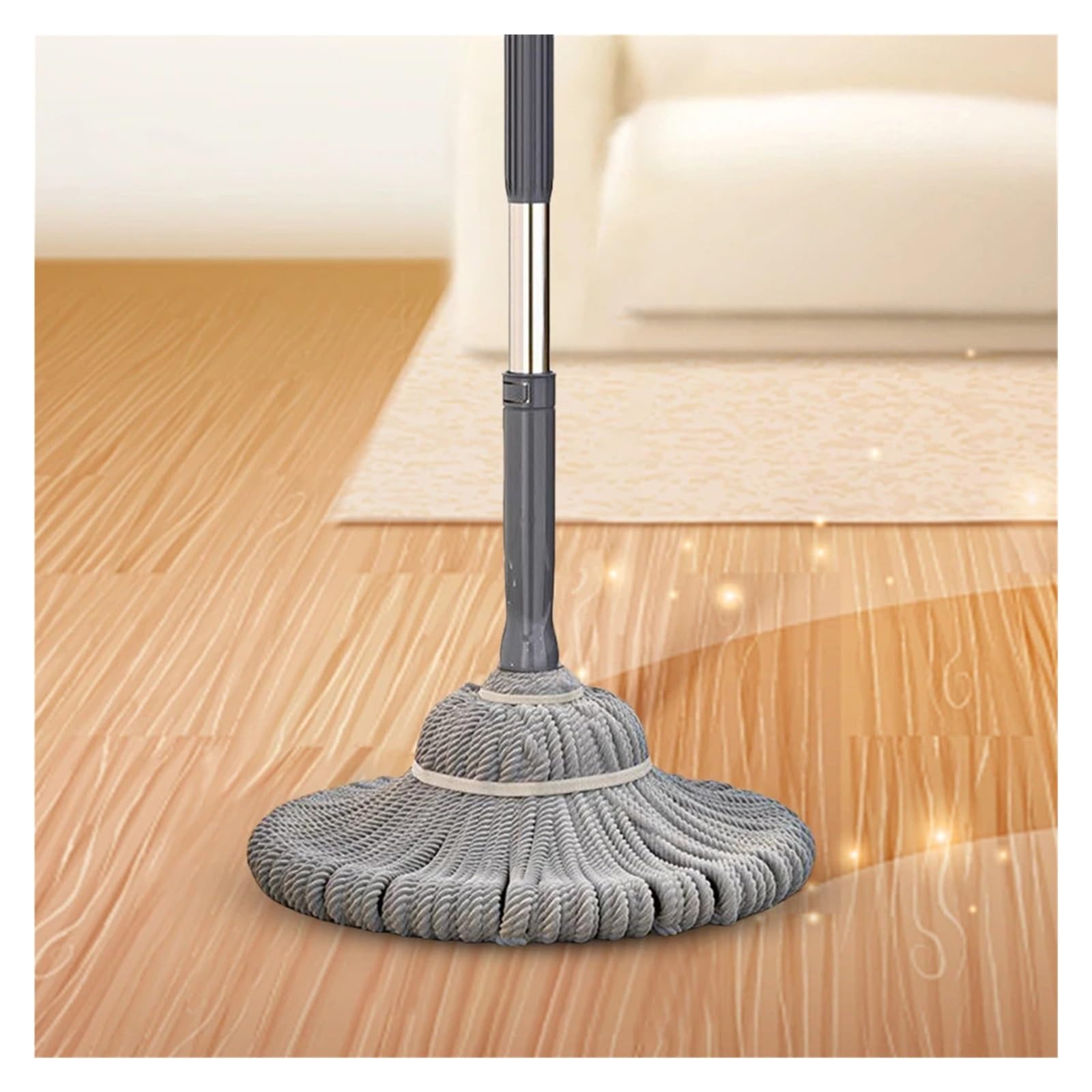 Fregona con Mango Largo Giratorio de 360 ​​Grados