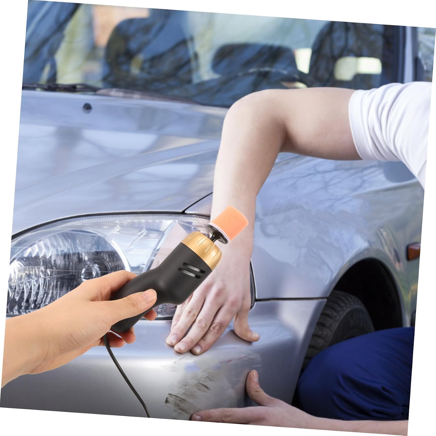 Mobestech Scratch Repair Machine Auto Scratch Remover Tool Polishing Kit for Car Detailing Buffing Machine for Scratch Repair Compact Design for Easy Use