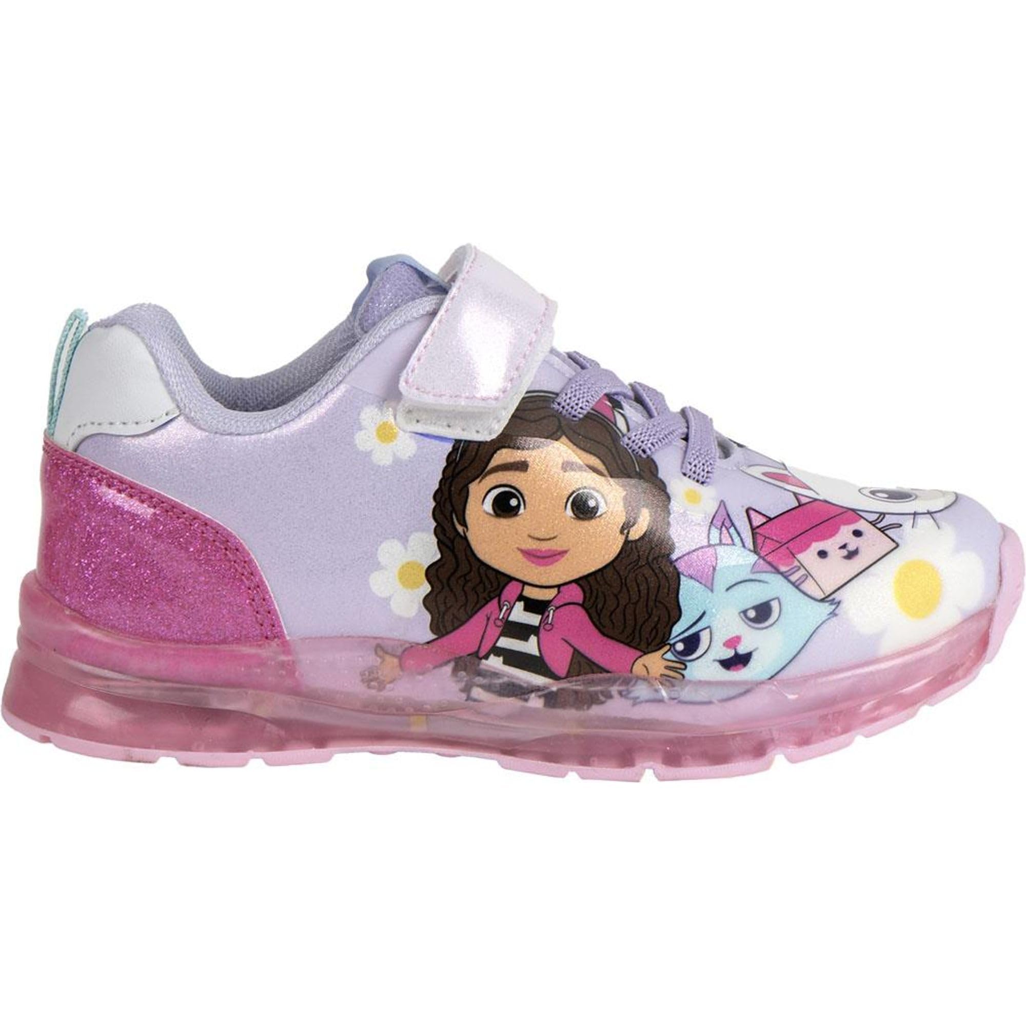 Sports TPR Sole Lights Gabby´S Dollhouse for Boys and Girls Official Children's Footwear, Comfortable, Resistant - Sports Lights Gabby´S Dollhouse Daily use, School Activities and Leisure time, Gabby