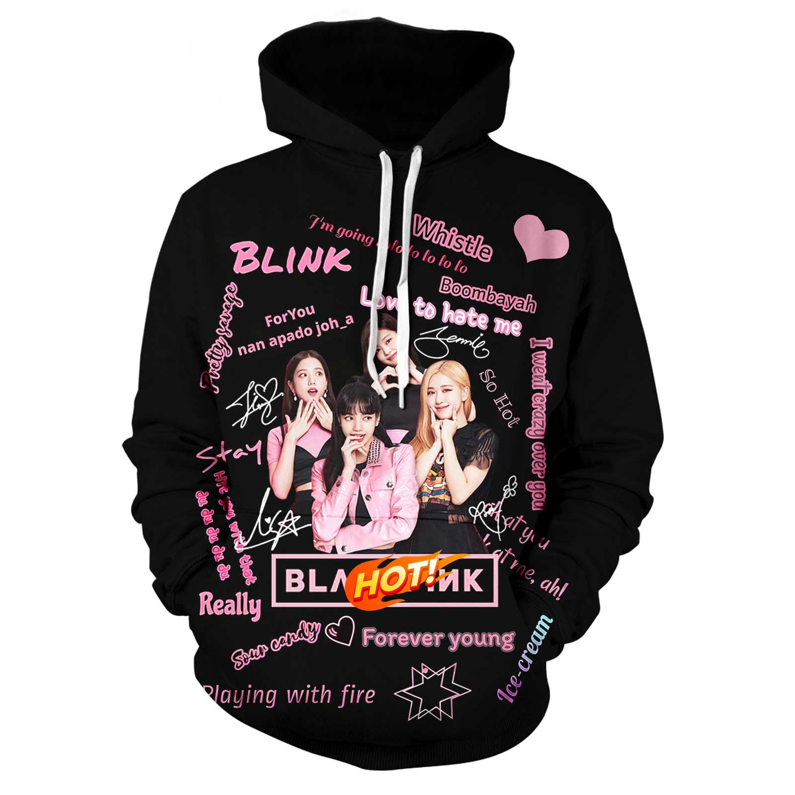 Fashion Hoodie Women Men Long Sleeve Printing Adult Hooded Sport Sweatshirt Pullover Sweater Great Gift for Fans