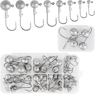 Jigkopf-Set mit Box, 50 Stück
