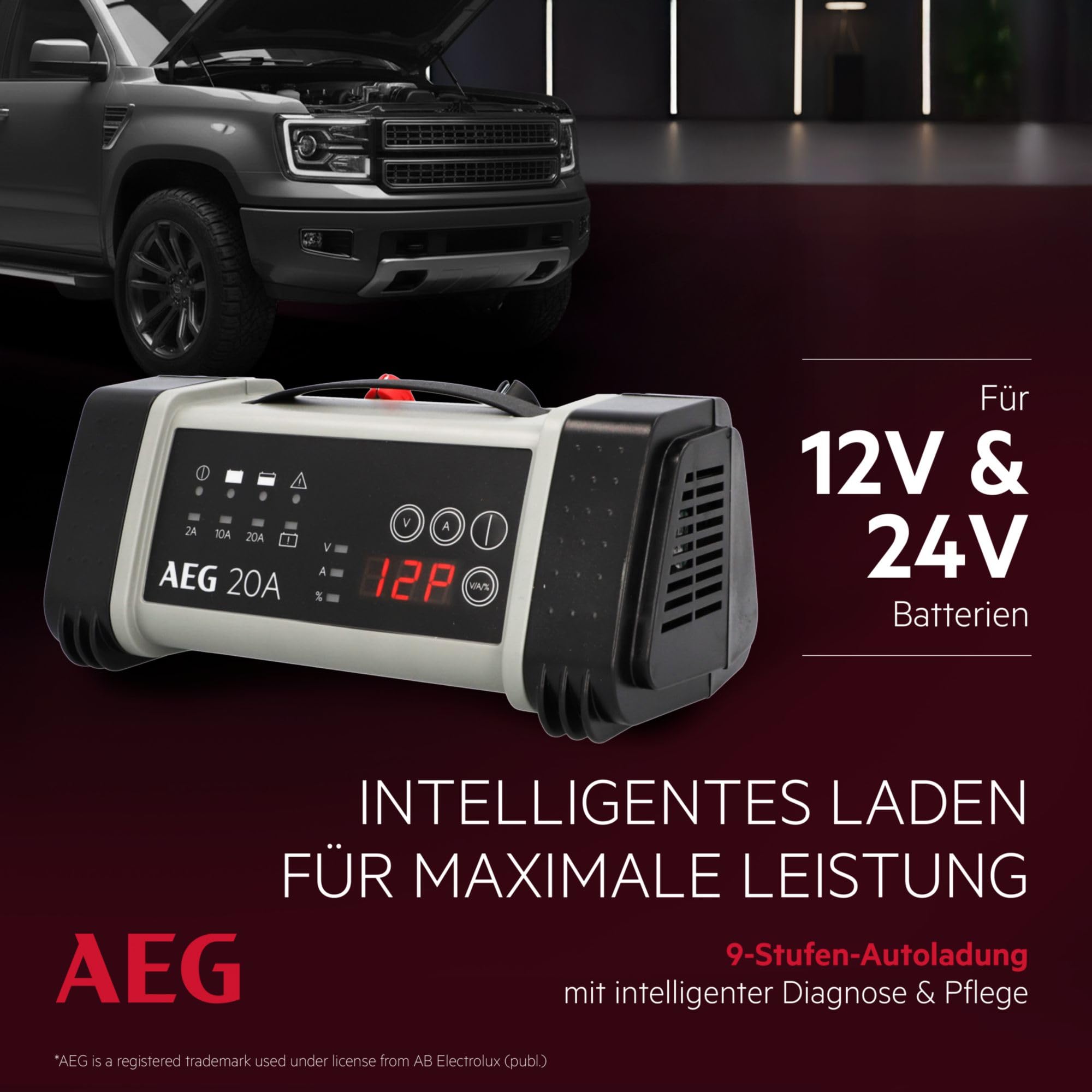 AEG Chargeur de batterie 6A 12V
