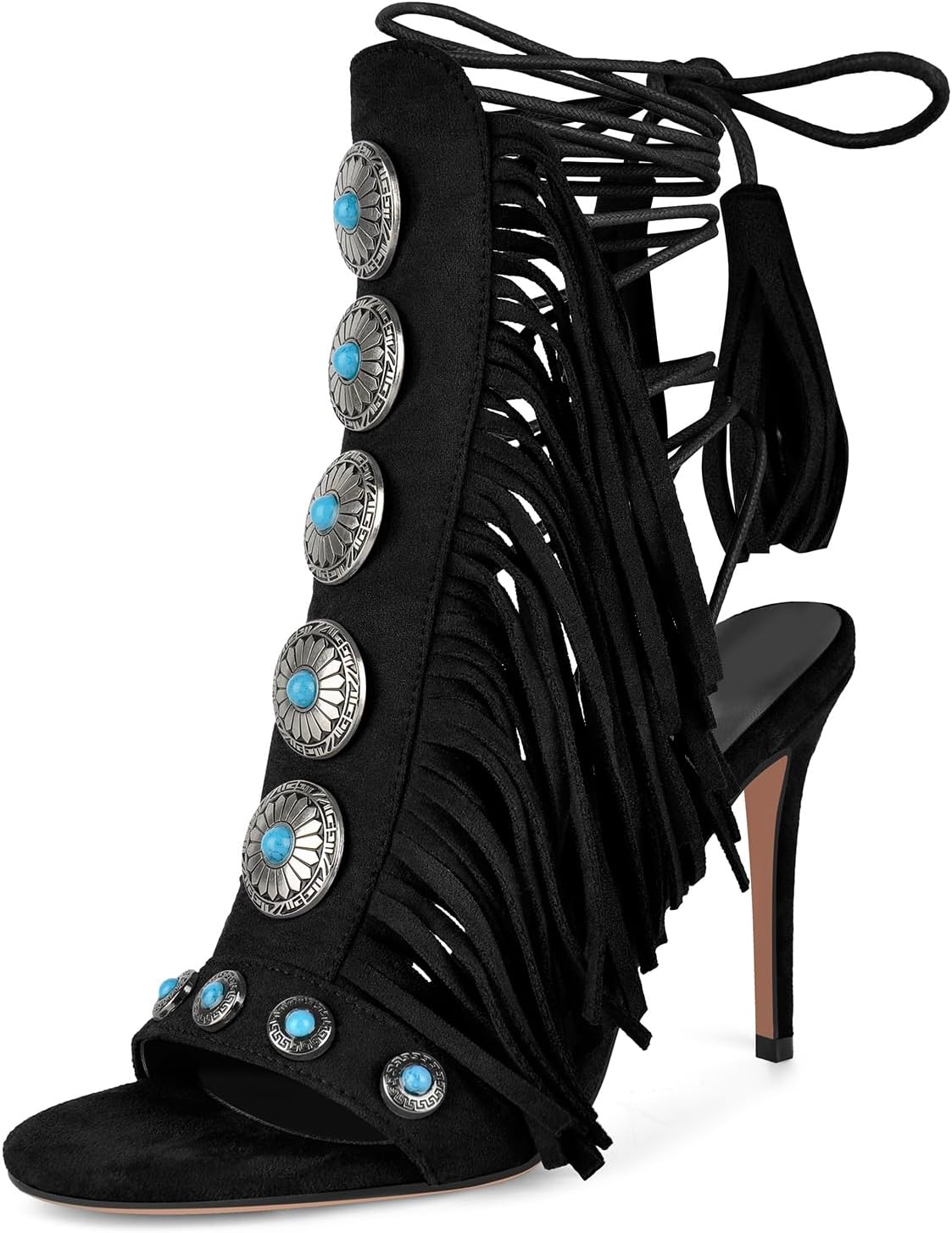 Gladiator Heels Women's Sandals - Open Toe Comfort