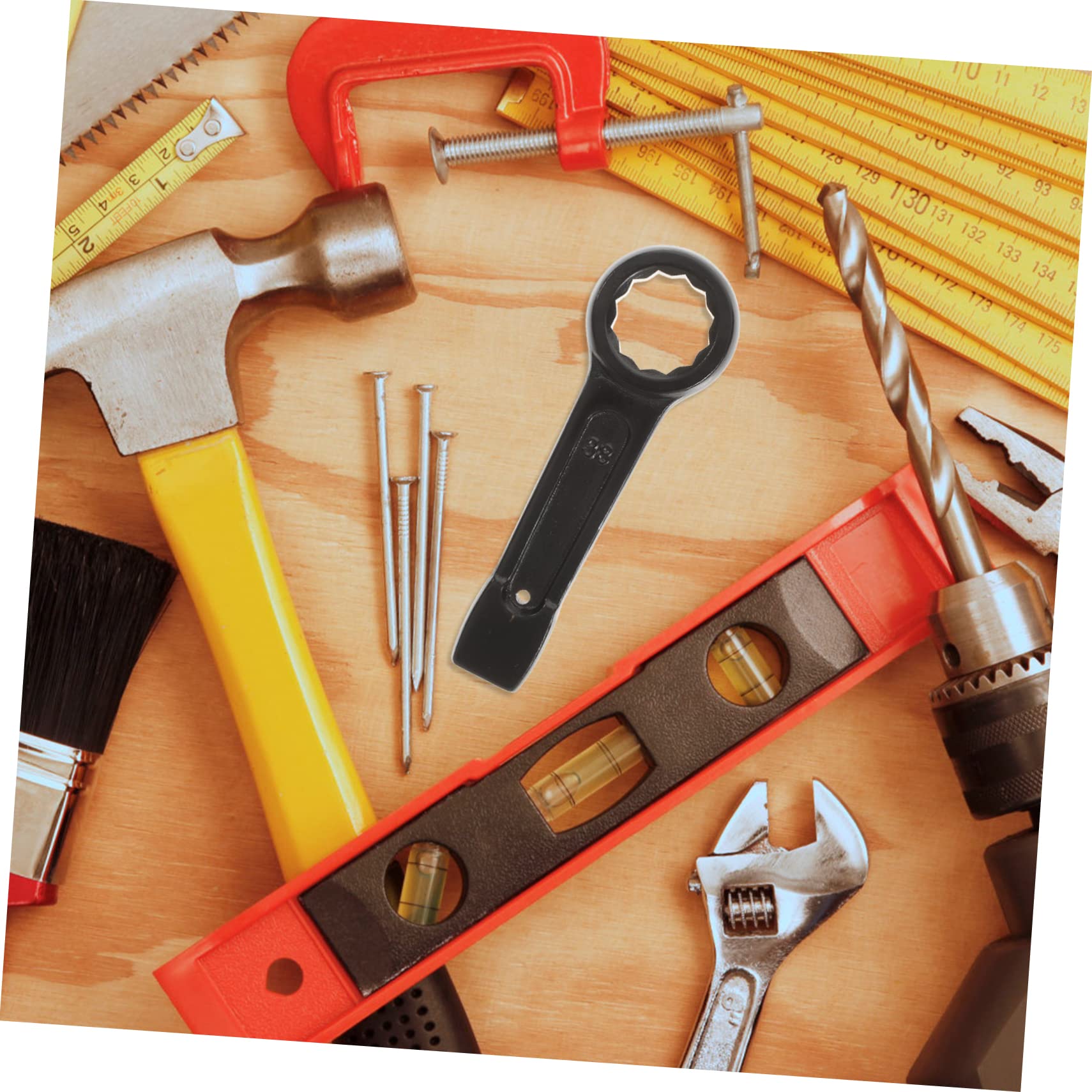 HOMSFOU Clé à Cliquet Coudée Clé à Boulon et Écrou Outil Robuste pour Bricolage et Mécanique