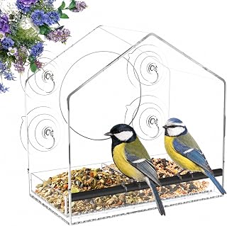Fenster Futterhaus für Vögel, Vogelhaus Fensterscheibe