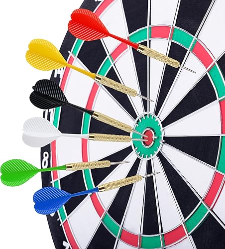 Miniatura 6 de Accmor Paquete de 18 dardos de punta de acero, juego de dardos de punta de metal de 0.63 oz, juego de dardos de punta de metal, dardos de metal para