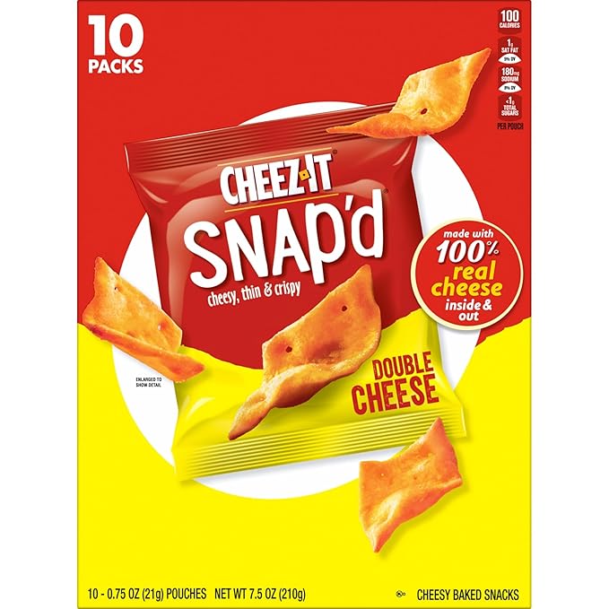 Cheez-It Snap'd Galletas Sabor Queso, Pack de 10, 7.5 oz miniatura 7