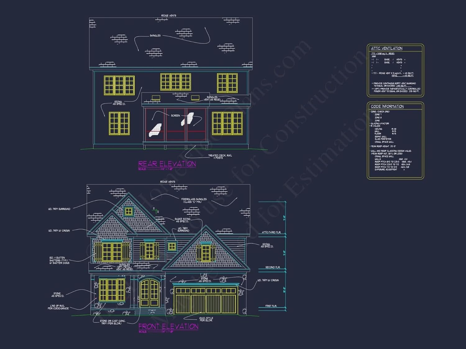 17-1956 HOUSE PLAN - Stylish House Plan - Architecture for Comfortable Living
