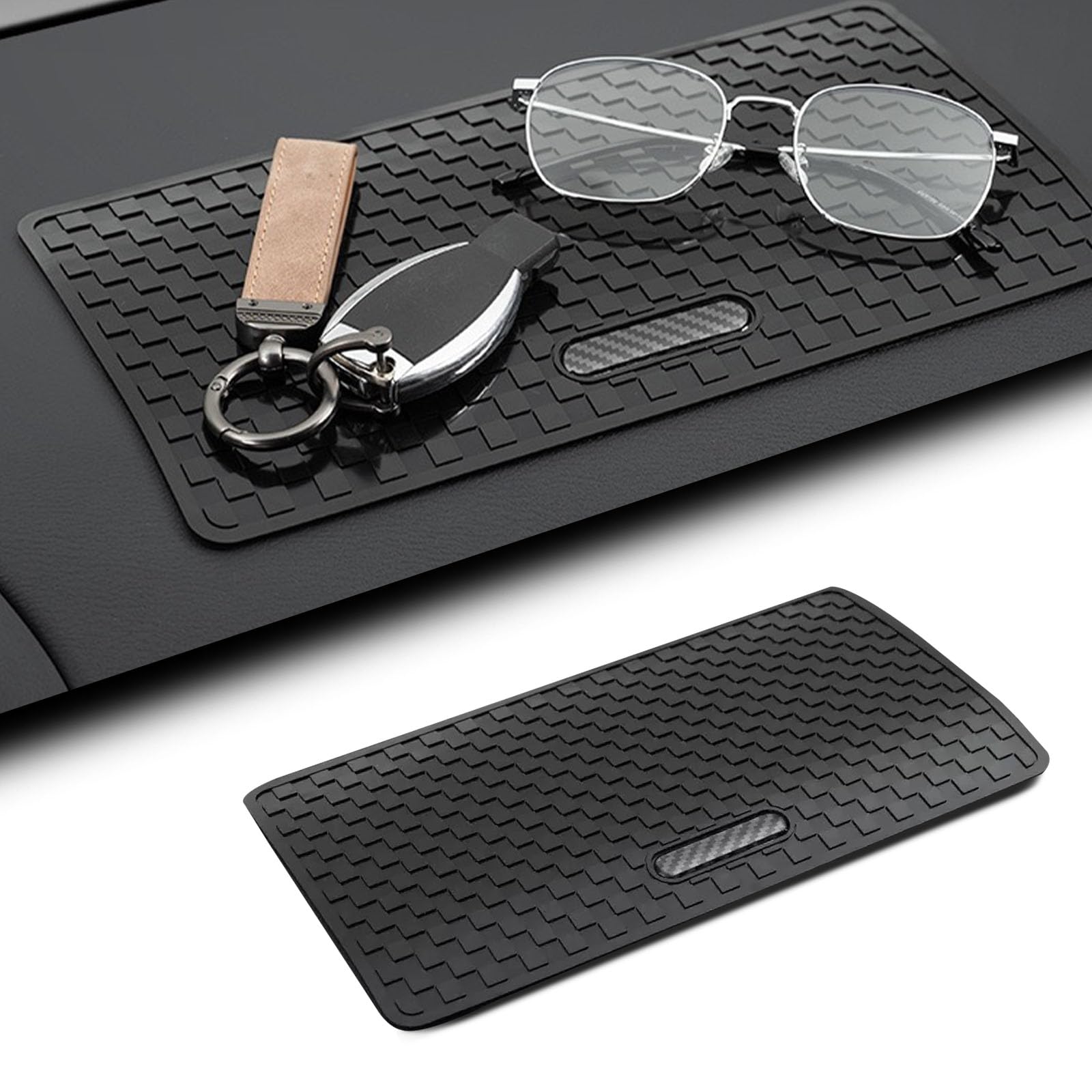 Tryagat Car Dashboard Anti-Slip Mat for Mercedes Benz A-Klasse Sedan (V177) 2018-2022, Washable Non-slip Heat-resistant Vehicle Interior Accessories Black