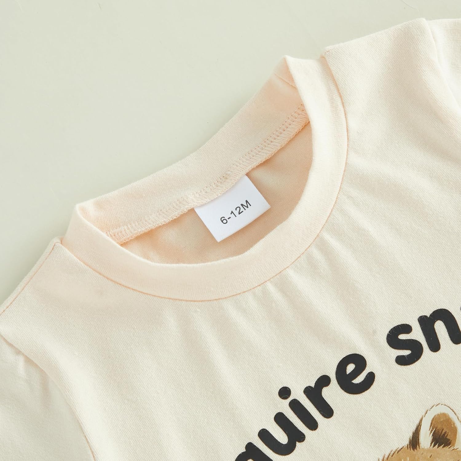 Baby Boy Summer Clothes Raccoon Letter Print T-Shirt Elastic Waist Shorts Toddler Boy Outfit 6 12 18 24 Month 2-3T