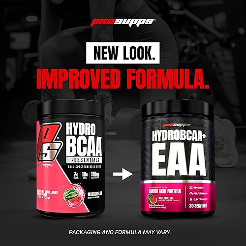 Vista 7 de PROSUPPS HydroBCAA - Aminoácidos esenciales en polvo, sandía, suplemento de entrenamiento con BCAA, EAA y electrolitos para hidratación