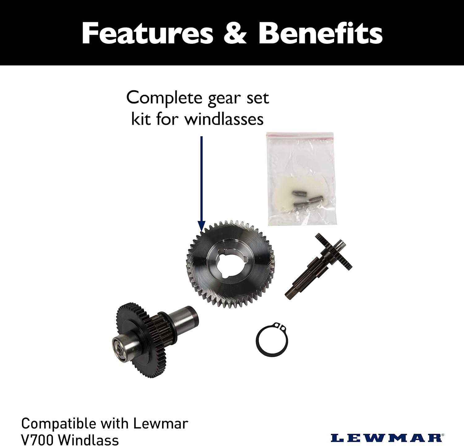 The ROP Shop | Kit De Engranajes De Dirección Para Cortacésped John Deere LA120, LA125, LA130, LA135