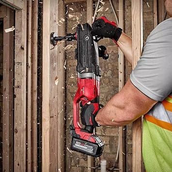 2811-20 for Milwaukee M18 FUEL 18V Super Hawg Right Angle Drill Quik-Lok Length 5.23 in Height 12.51 in Width 24.4 in