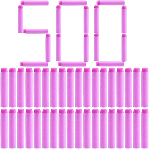 Miniatura 10 de Paquete de recambio de dardos compatible con pistolas Nerf Rebelle N-Strike, munición de balas para Nerf N-Strike Elite 2.0 Series 100 piezas - rosa