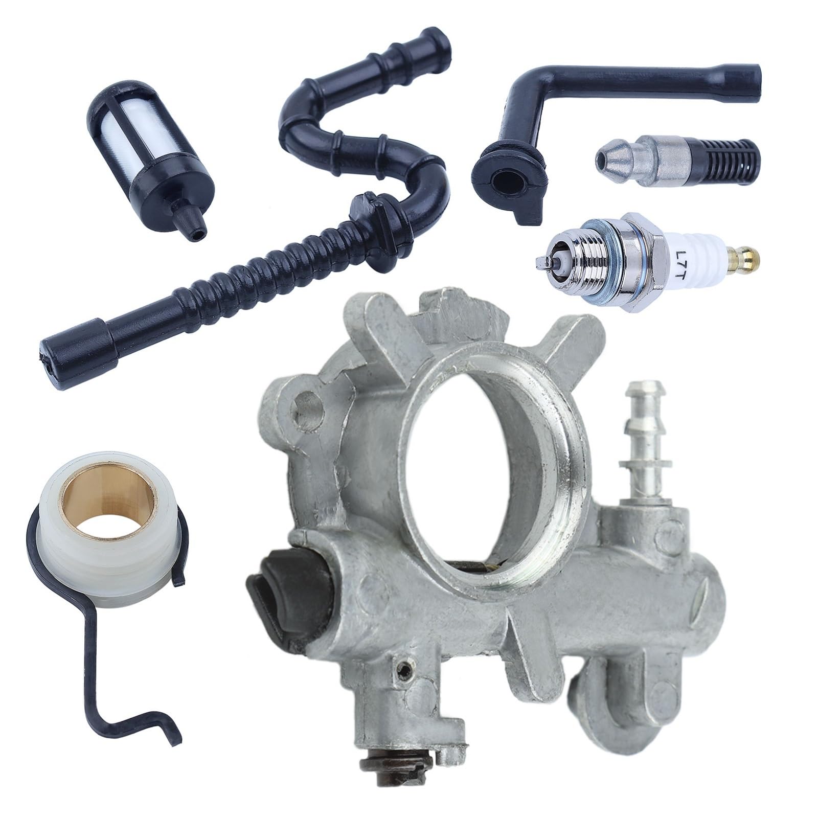 Kit de línea de Filtro de Aceite de Combustible y Engranaje helicoidal for Motosierra 034 036 MS360 1125 640 3201