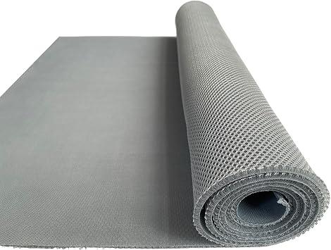 Speaker Grill Cloth Stereo Mesh Fabric for Speaker Box Repair,Guitar AMP Grill Cloth Acoustically Transparent Cover,Speaker Cabinet Acoustic Mesh Fabric Replacement Speaker Covers Grey, 55" x 20"