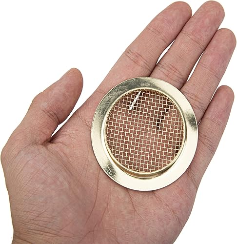 Miniatura 4 de Yootones - Altavoz de malla para guitarra con orificio de sonido para guitarra Gutiar, Dobro Resonator Guitarra, caja de cigarros (dorado)