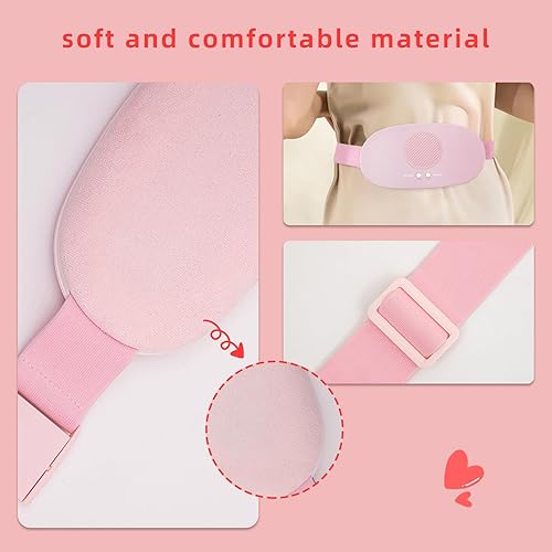 Miniatura 3 de Jekyeroyme Almohadilla térmica portátil para calambres, almohadilla térmica inalámbrica, almohadilla térmica eléctrica para calambres menstruales,