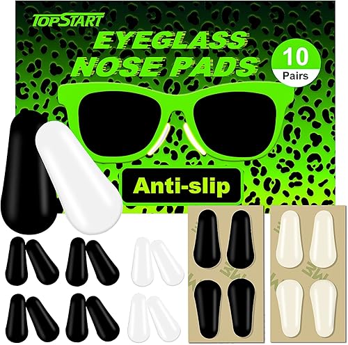 Miniatura 8 de Almohadillas de silicona ultrafinas de 0.06 pulgadas para lentes, almohadillas de nariz de repuesto adhesivas antideslizantes, con respaldo súper