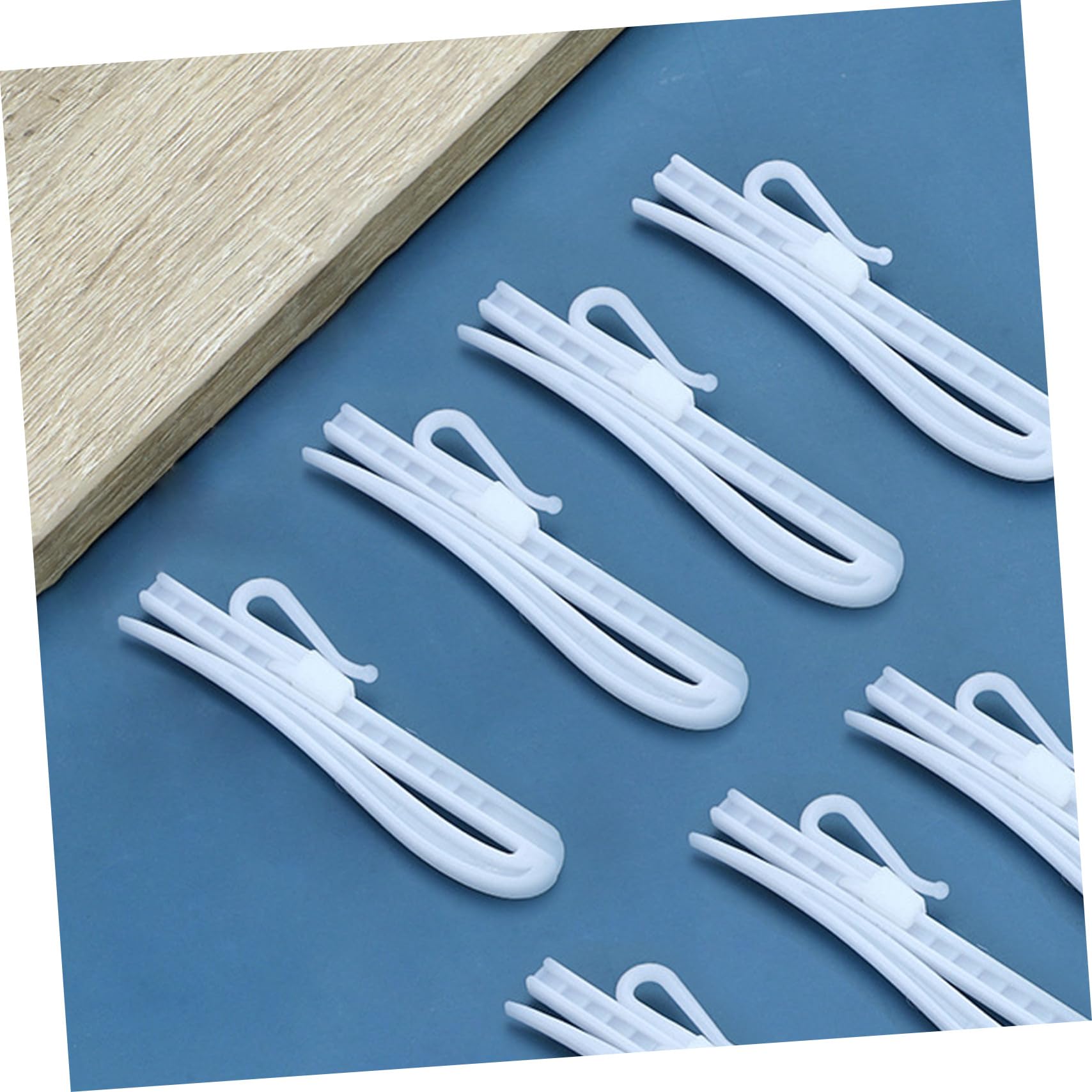 Ipetboom 100pièces Crochets De Rideaux Ajustables Plastique Crochets s Extensibles Accessoires Solides Pour Fixation Et Suspension De Rideaux Maison