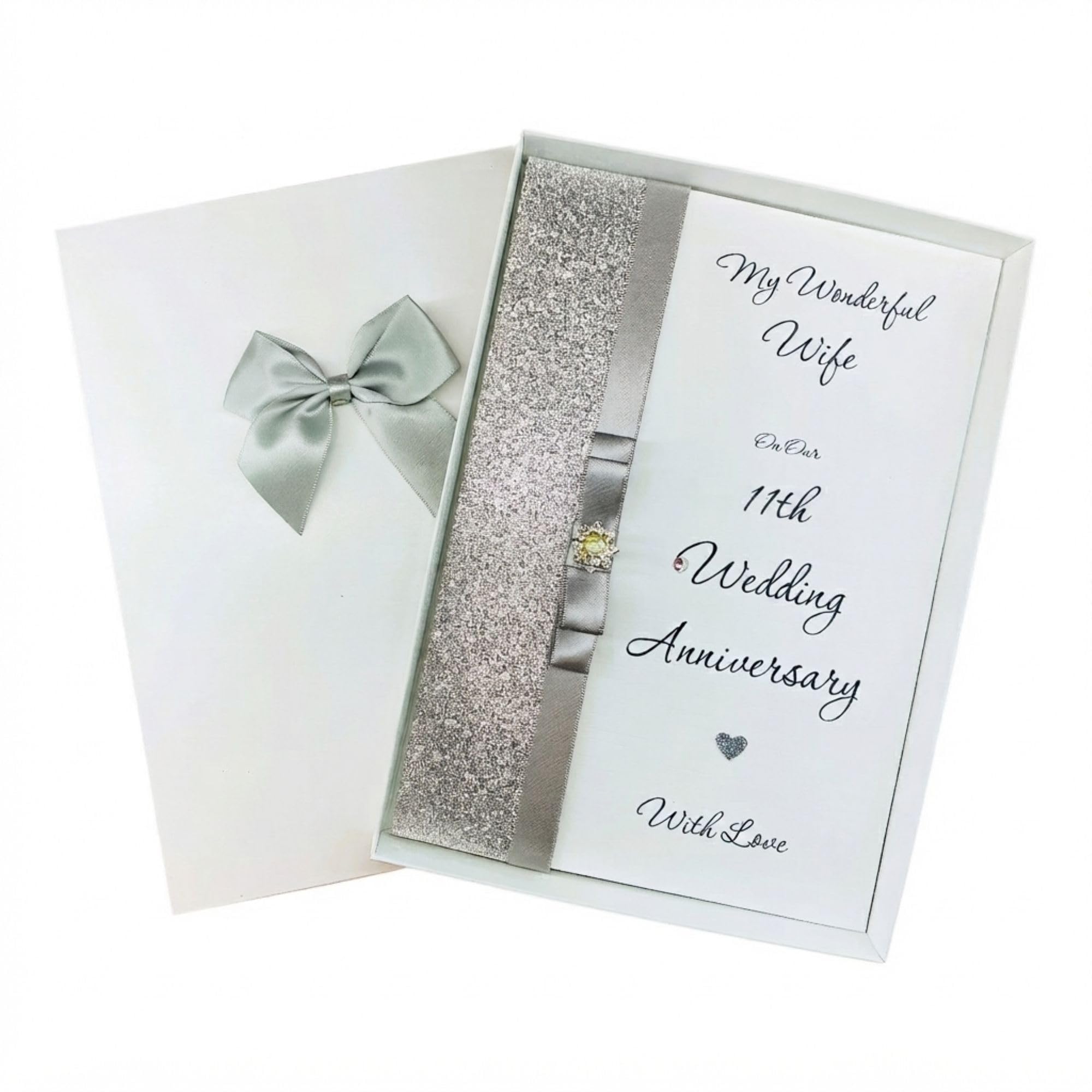Wife 11th Wedding Anniversary Card Personalised LB 529