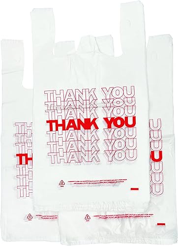 TashiBox - Bolsas de compras, bolsas de agradecimiento, bolsas de supermercado reutilizables y desechables, medidas de 11.5 x 6.25 x 21 pulgadas, 15