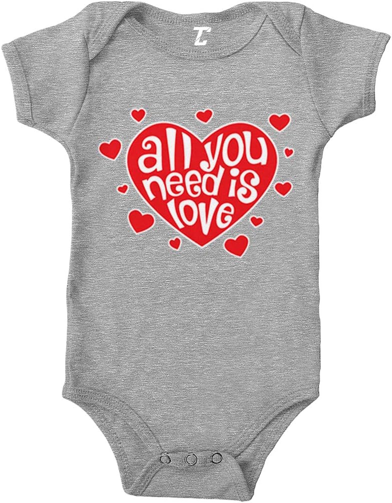 All You Need is Love - Heart Lyrics Bodysuit