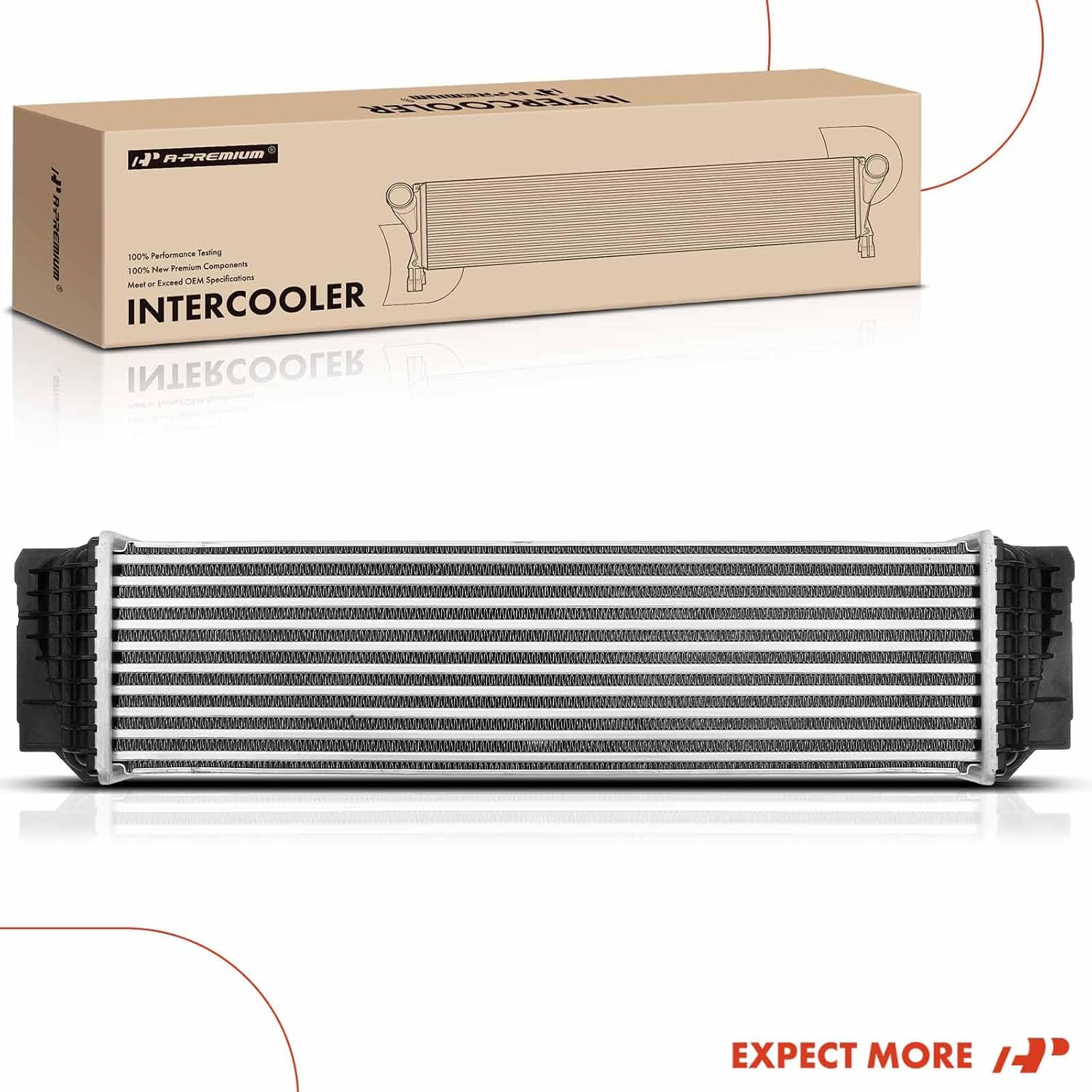 A-Premium Turbo Intercooler Compatible with BMW 535i 2011-2016, 535i GT xDrive, 740i 740Li ActiveHybrid 5, L6 3.0L Turbocharged