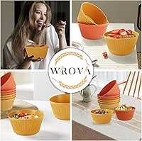 Vista 19 de Wrova Wheat Straw Bowl Sets of 8,Unbreakable Cereal Bowl 26 OZ,Microwave and Dishwasher Safe Bowls,Bowl Sets suitable for Cereal,Salad,Snack and