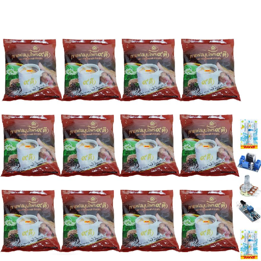 20 Sachets/Pack Kaodee 9DCoffee Coffee Instant Mix Powder Snack 9 in 1 Much Mellow Delicious Vegan Intense Good Shape Set 12 D374 By Thaigiftshop [Get Free Tomato Facial Mask] image 2