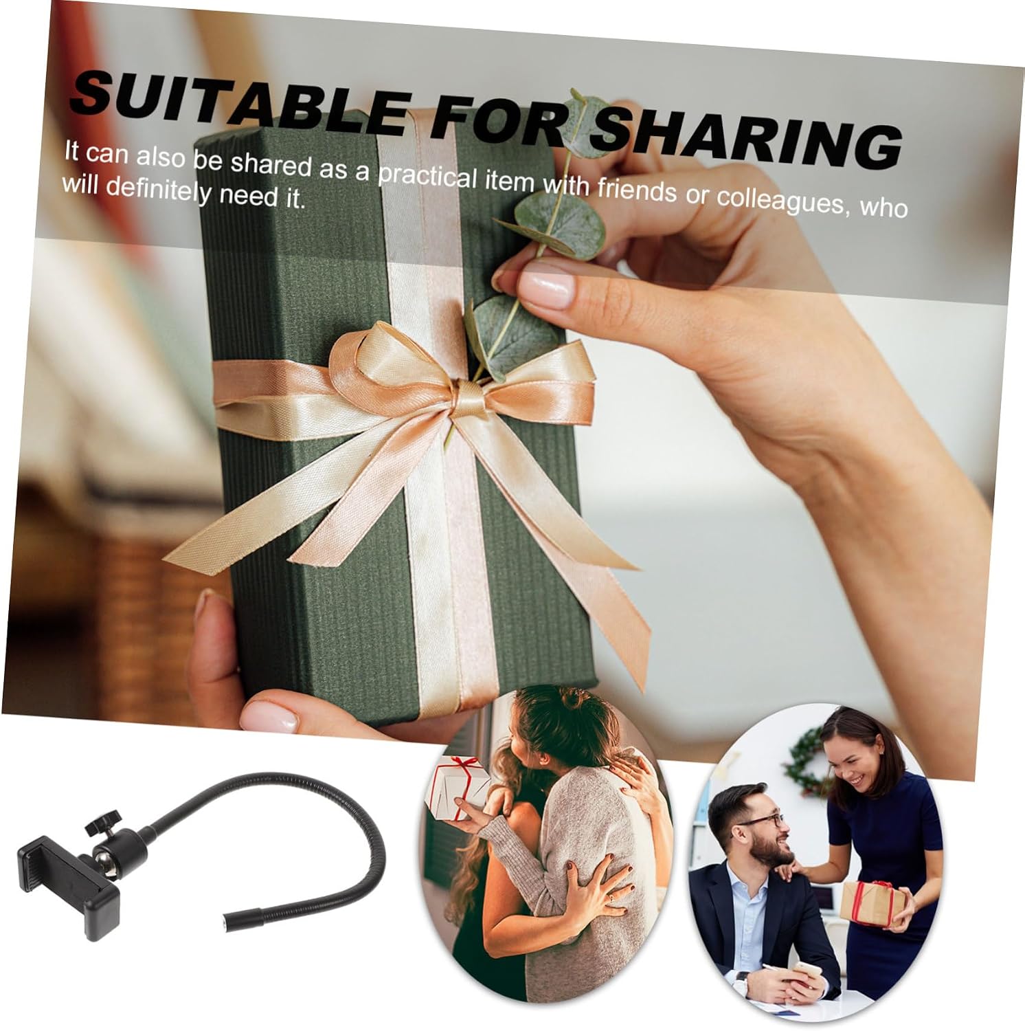 FRCOLOR 1Set Flexible Phone Tripod Adapter Kit with Hose Durable Construction Multi Functional for Live Streaming and Photography Ergonomic Design for Stability