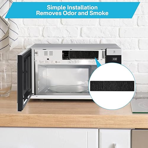 Miniatura 2 de Filtro de repuesto 5230W1A003A Filtro de carbón para microondas con LG GE Kenmore Microwave Reemplaza LMV1650ST LMV1650SW LMV2031BD LMV2031SB