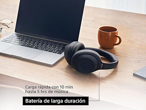 Miniatura 4 de Sony WH-1000XM4 - Auriculares inalámbricos de alta calidad con cancelación de ruido, duración de la batería de 30 horas, estilo sobre la oreja con