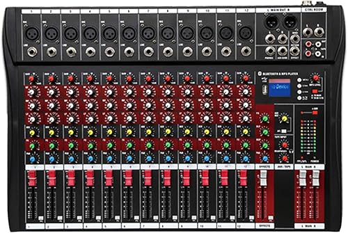 Miniatura 1 de Fineshine Mezclador de audio de 81216 canales consola de mezcla de sonido con USB Bluetooth entrada de grabación de PC conector de micrófono XLR