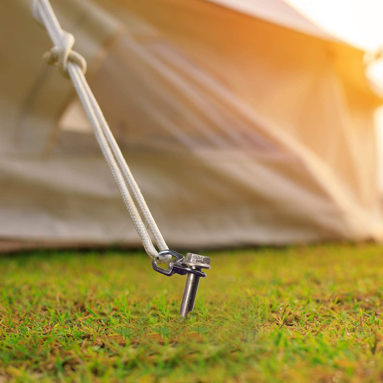 Buy Ground Anchors Screw in Tent Stakes Heavy Duty Trampoline
