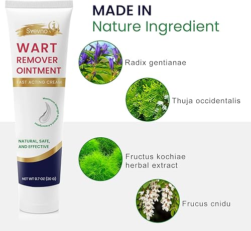 Miniatura 3 de Svevno WartOff Crema instantánea para eliminar manchas  Pomada para eliminar verrugas, removedor de verrugas, crema para maíz, callo, verruga común,
