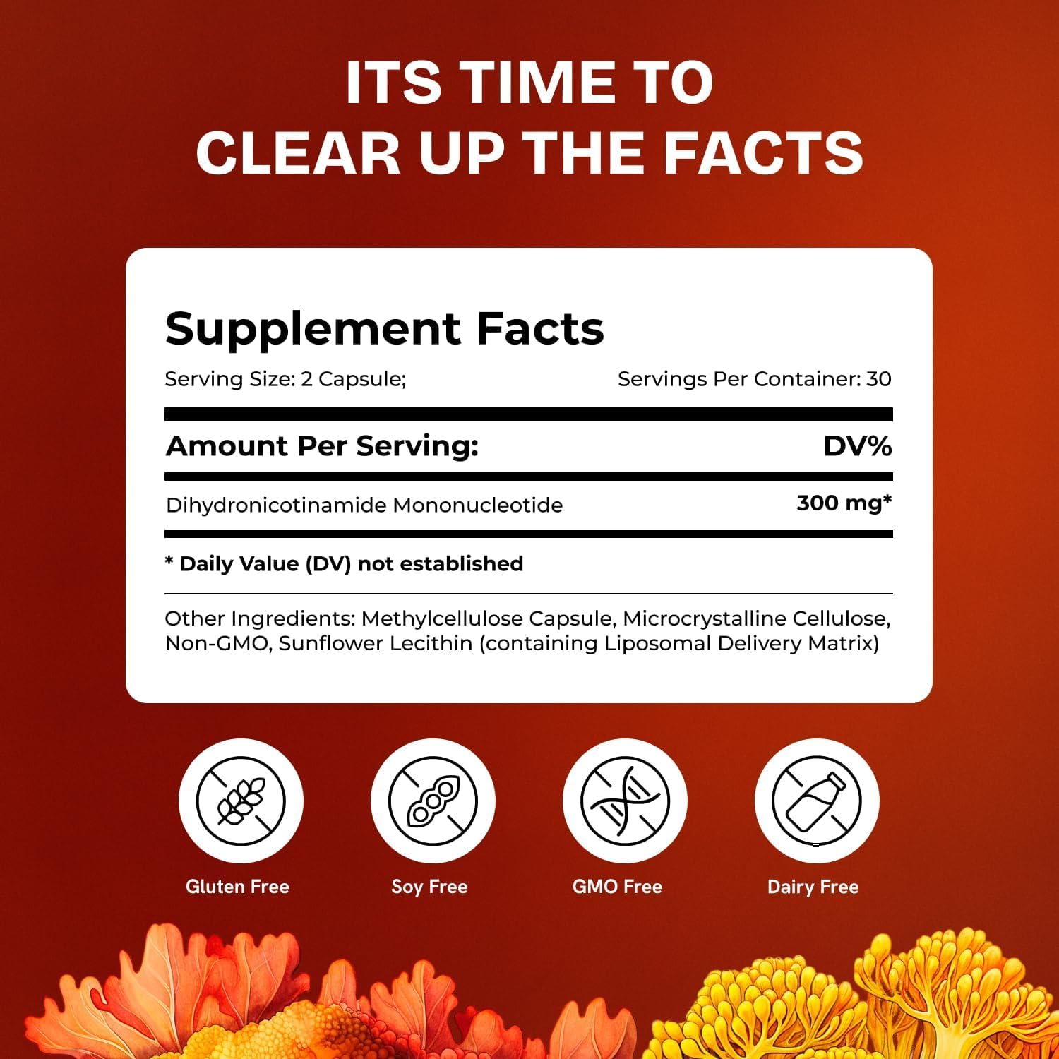 Liposomal NMNH Supplement 300mg – Boosts NAD Anti-Aging, Energy & Focus – NMM Capsules Alternative to for Cellular Vitality – Third-Party Tested, 120 Vegan Capsules | 2 Packs