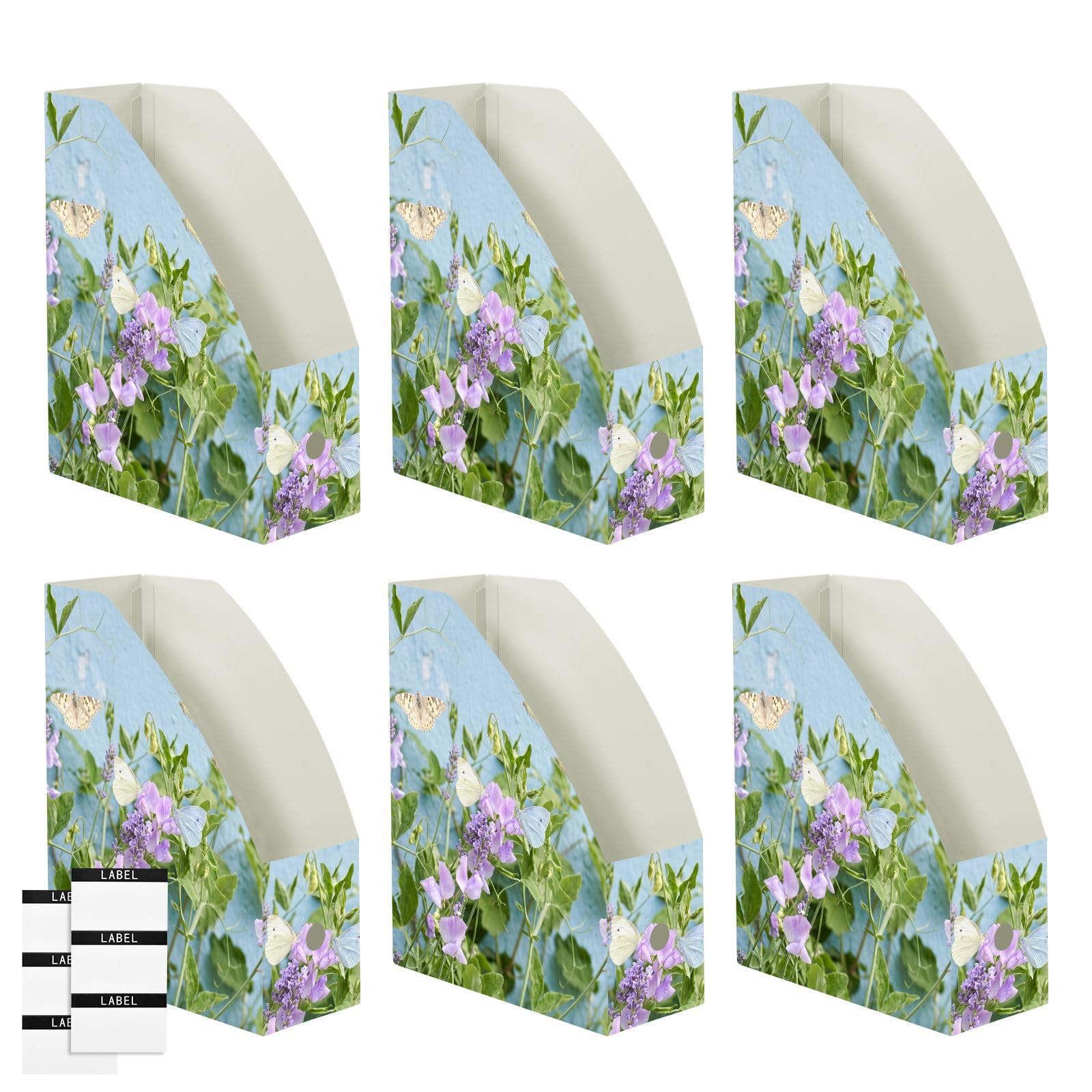 Organisateur de livre mignon classique fleur bleu