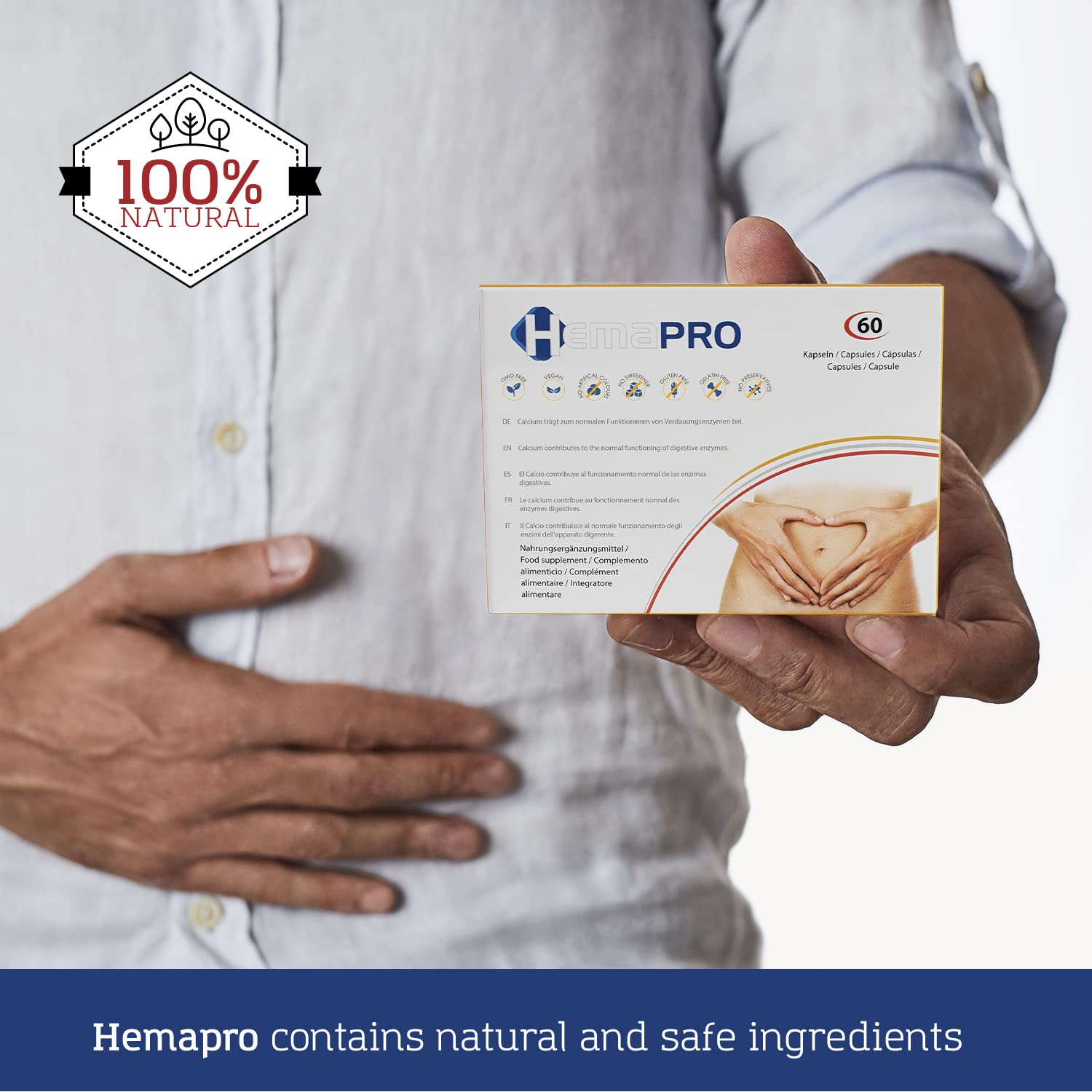 Hämorriden - 3 Hemapro Pills: Tabletten zur Hämorrhoiden Vorbeugung