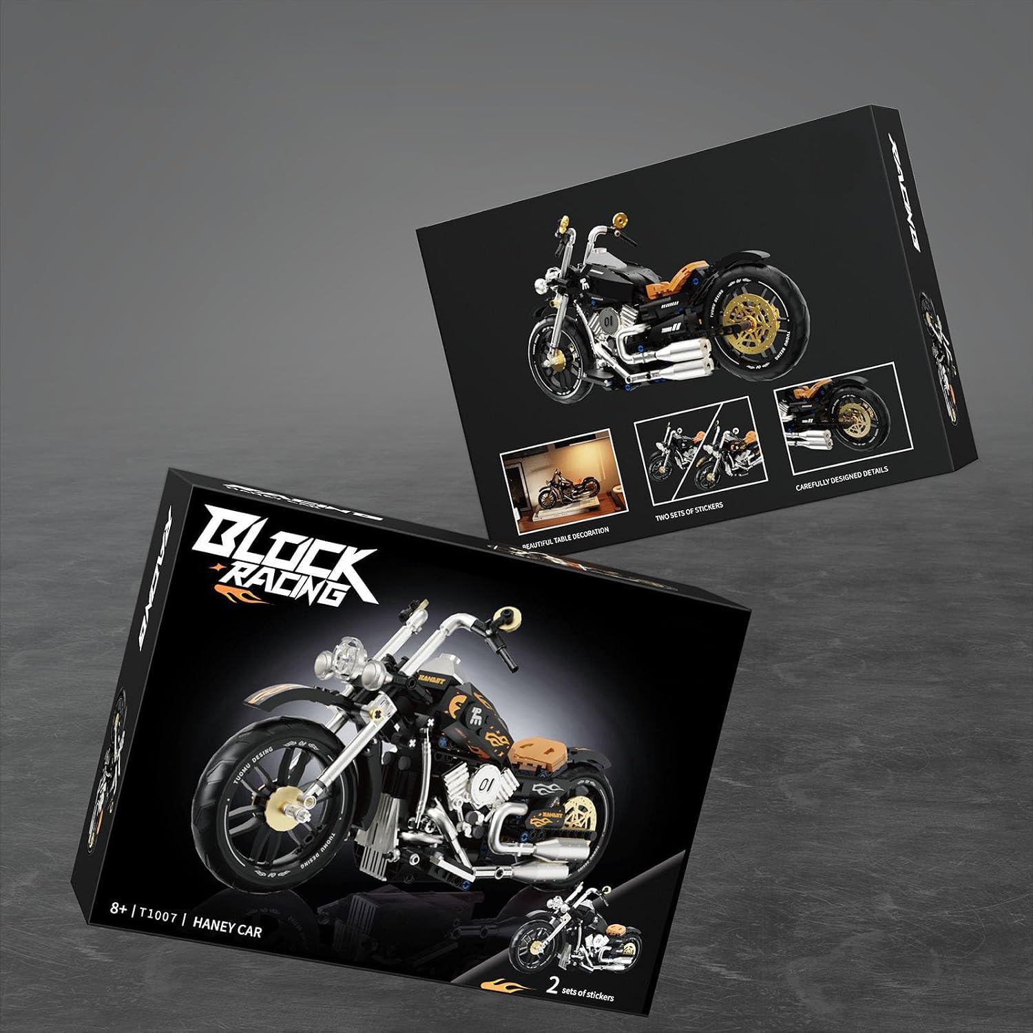 ＡＬＴＩＴＡＢ オートバイおもちゃビルディングキット ハンレーカー用 445 PCS オートバイビルディングブロックセット バイクモ