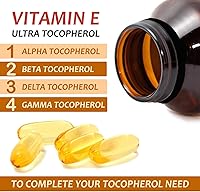 Vista 3 de Vitamina E 1000 UI Ultra Tocoferol 450mg Vitamina E Vegana – Los 4 tocoferoles – Alfa Tocoferol + Beta Tocoferol + Gamma Tocoferol + Delta Tocoferol