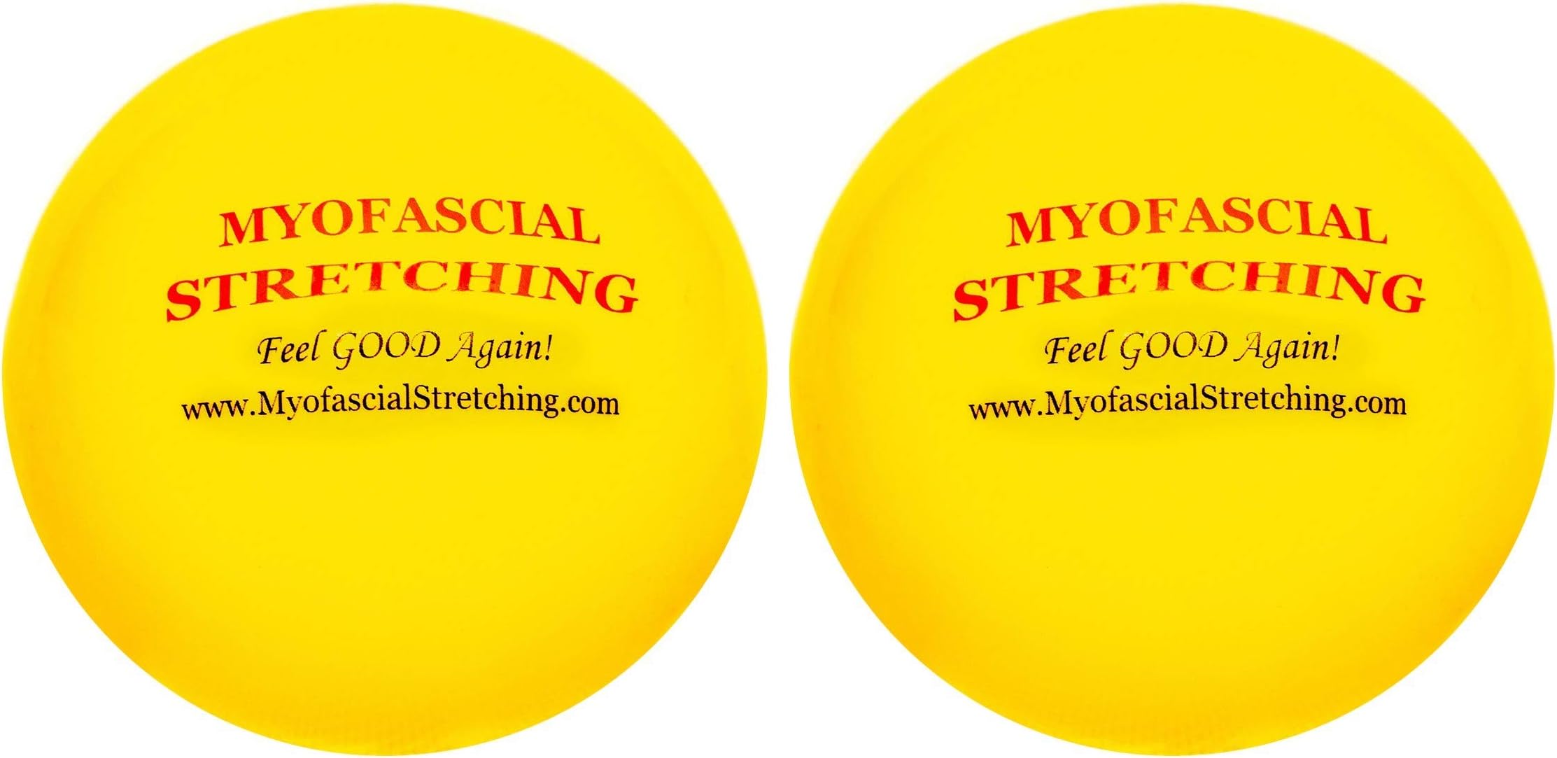 Four Inch Inflatable Balls for Myofascial Release, self Treatment and Stretching. (2 Count)