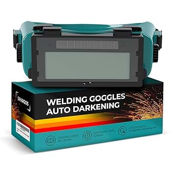 SPARGOS Welding Goggles Glasses Auto Darkening Solar Welders