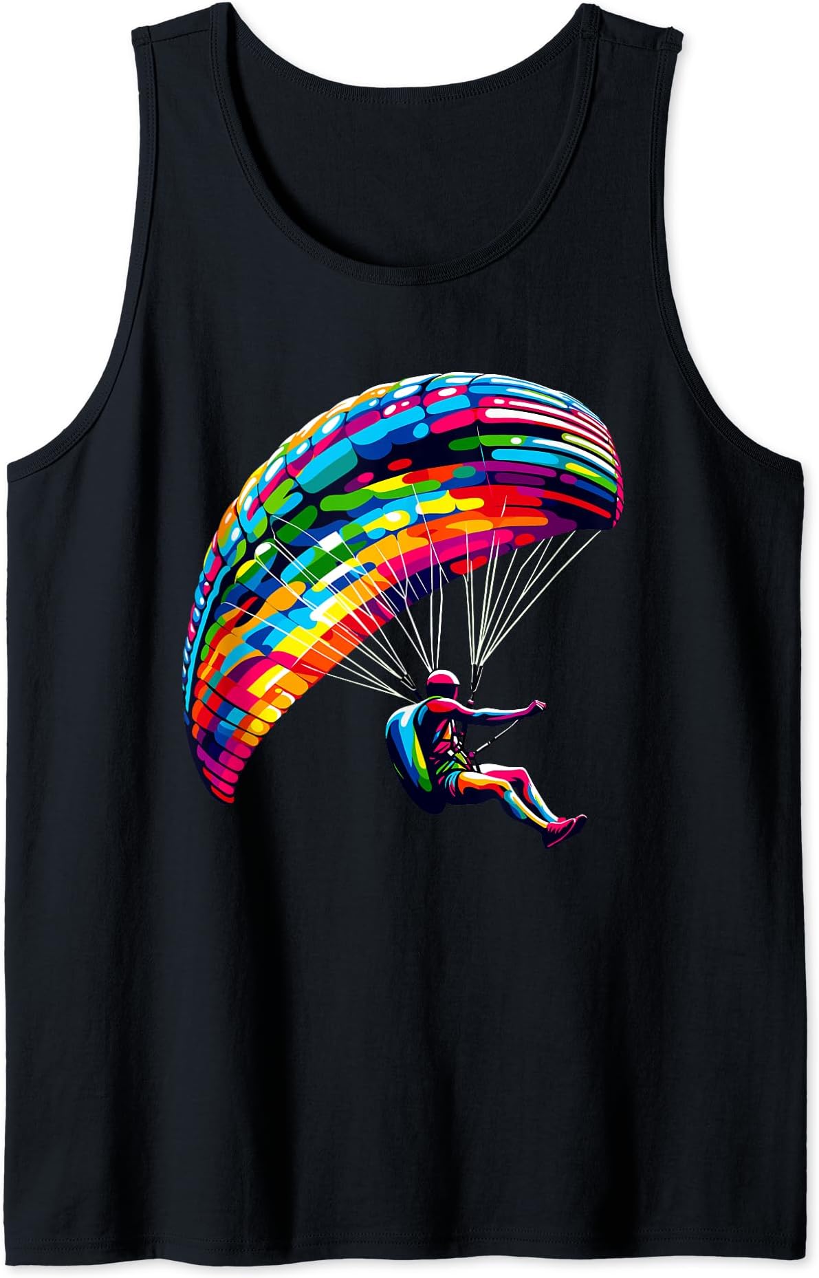 Colorful Pop Art Skysurfing Skydive Skysurf Skysurfer Tank Top