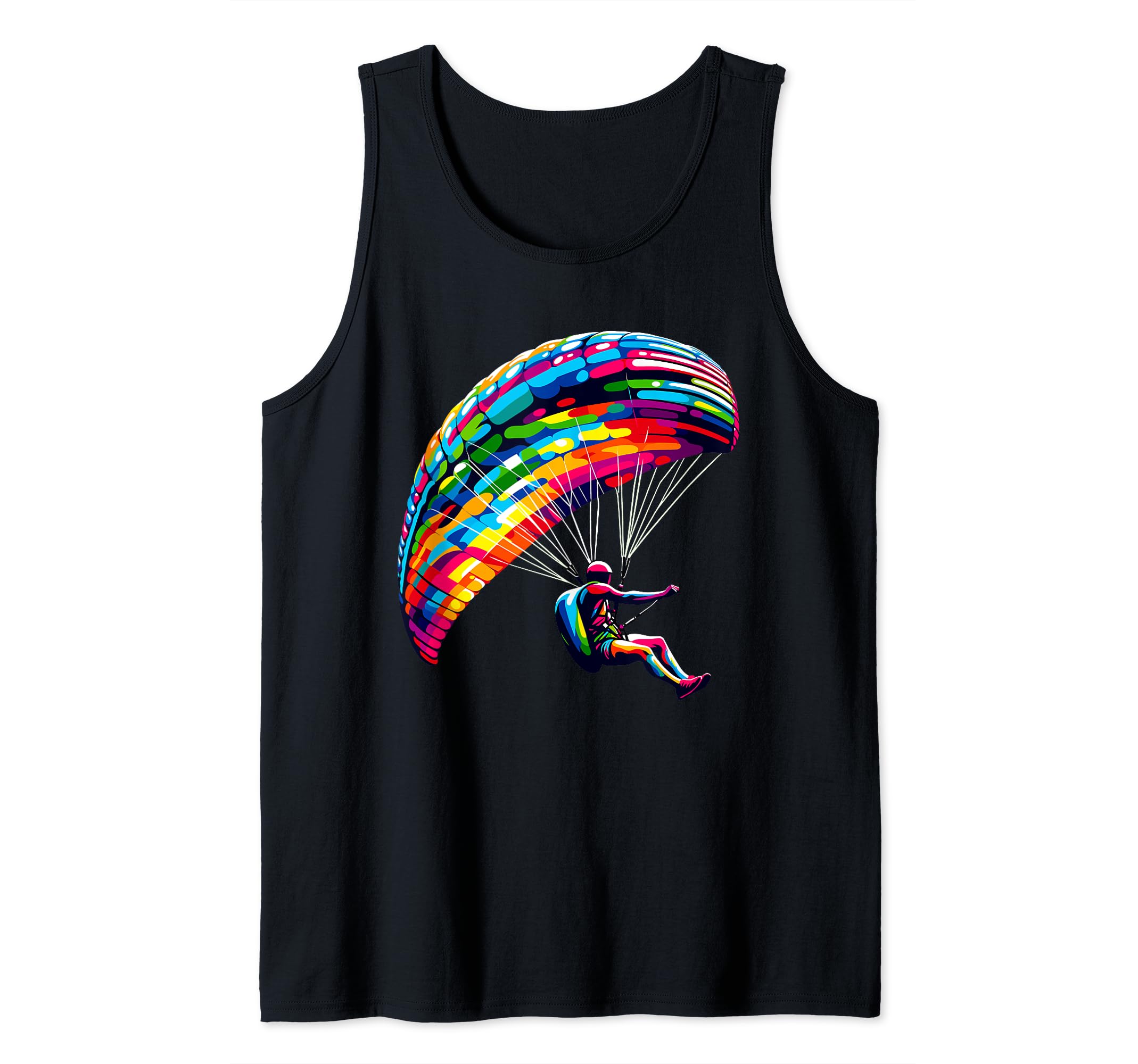 Colorful Pop Art Skysurfing Skydive Skysurf Skysurfer Tank Top